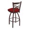 Holland Bar Stool Co 25" Swivel Counter Stool, Bronze Finish, Graph Ruby Seat 82025BZ016 - alternate 2